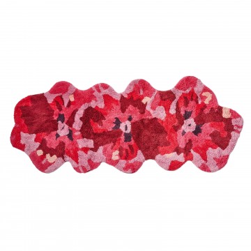 Bonnie and Neil | Long Bath Mat | Pansy Pink
